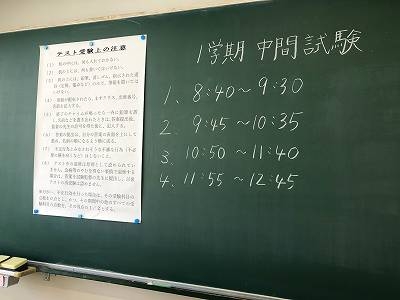 2022.0518中間テスト開始